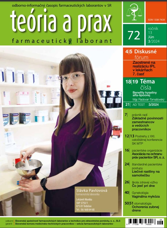 Teória a prax - farmaceutický laborant